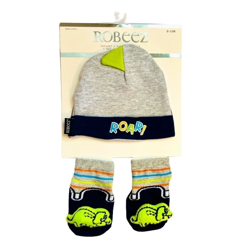 Robeez Baby Boy Roar Dinosaur Matching Set